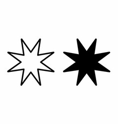 Eight Point Star Icons