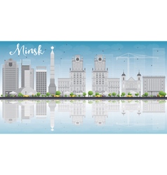 Minsk Skyline With Grey Buildings