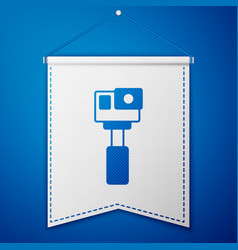 Blue Action Extreme Camera Icon Isolated