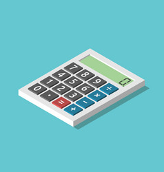 Isometric Calculator Displaying Zero