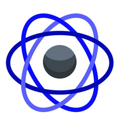 Nanotechnology Atom Icon Isometric Style