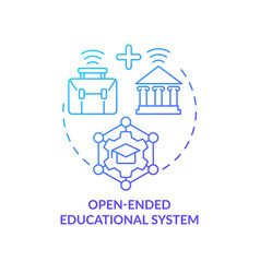 Open Ended Educational System Blue Gradient