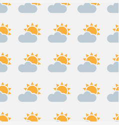 Partly Cloudy Seamless Pattern