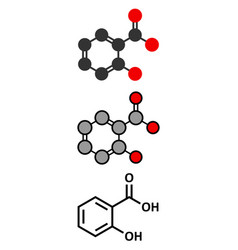 Salicylic Acid Molecule Used In Cosmetics