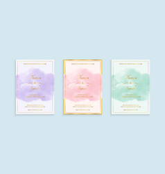 Watercolor Wedding Invitation Set