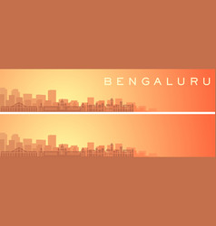 Bengaluru Beautiful Skyline Scenery Banner