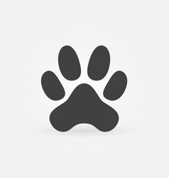 Cat Or Dog Paw Footprint Concept Solid Icon