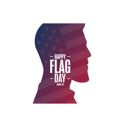 Happy Flag Day June 14 Holiday Concept Template