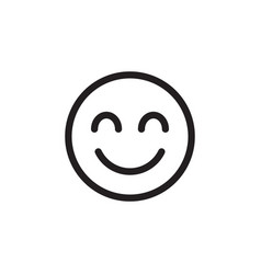 Happy Smiley Face Emoticon Outline Icon