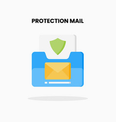 Mail Shield Flat Icon