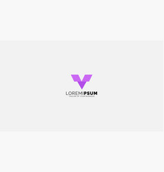 Letter V Beauty Logo Design Icon