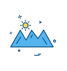 Mountians Icon Design