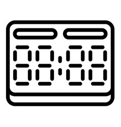 Basketball Score Board Icon Outline Style