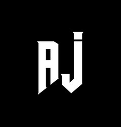 Aj Letter Logo Design Initial Letters Gamings