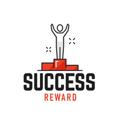 Business Success Leadership And Win Outline Icon