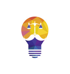 Scale And Mustache With Lightbulb Icon Desi