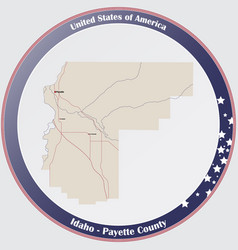 Map Payette County In Idaho