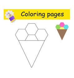 Coloring Book Education Cartoon Ice Cream