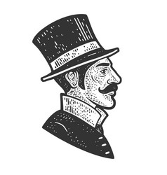 Gentleman In Top Hat Sketch