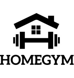 Home Gym Sports Logo Sign Silhouette Design