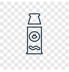 Hot Sauce Concept Linear Icon Isolated