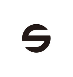 Letter S Wheel Geometric Symbol Simple Logo