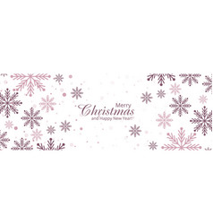 Holiday Christmas Decorative Snowflakes Banner