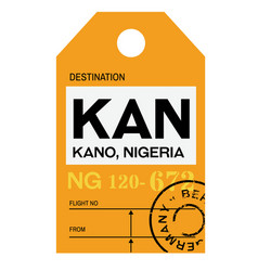 Kano Airport Luggage Tag