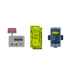 Cash Money And Taximeter As Device Installed