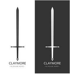 Claymore Sword Logo Template