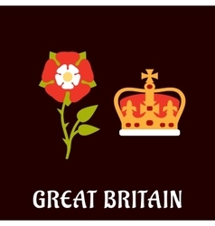 Tudor Rose And Crown Of Great Britain