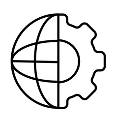 Customer Support World Service Icon