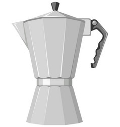 Isolated Moka Pot On White Background