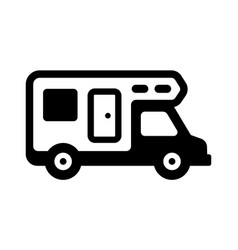 Motorhome Camping Car Icon