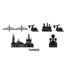 Russia Tumen Flat Travel Skyline Set