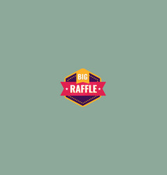 Big Raffle Flat Design