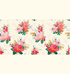 Floral Seamless Pattern Design For Paper