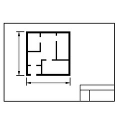 House Plan Icon Architecture Sketch Graphic