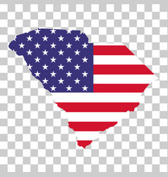 South Carolina Map Shape United States Of America