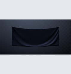 Black Textile Advertising Banner Mockup