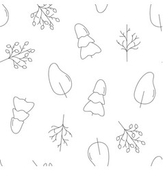 Hand Drawn Trees For Four Seasons