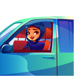 Arabian Woman Driving Car