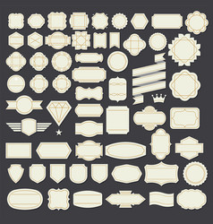 Vintage labels borders frames Royalty Free Vector Image
