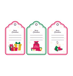 Set Of Tag Templates Christmas Tags With Blank