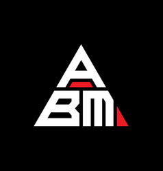 Abm Triangle Letter Logo Design