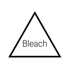 Bleach Symbol Or Chlorine And Oxygen Bleache