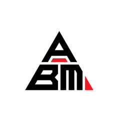 Abm Triangle Letter Logo Design