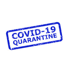 Covid19-19 Quarantine Seal With Scratched Texture