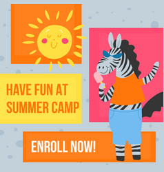 Have Fun At Summer Camp Enroll Now Promo Banner