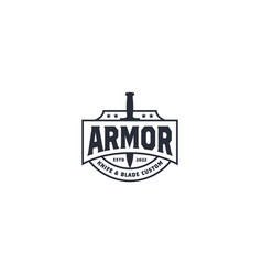 Knife Blade Swords Dagger Armor Weapon Label Logo